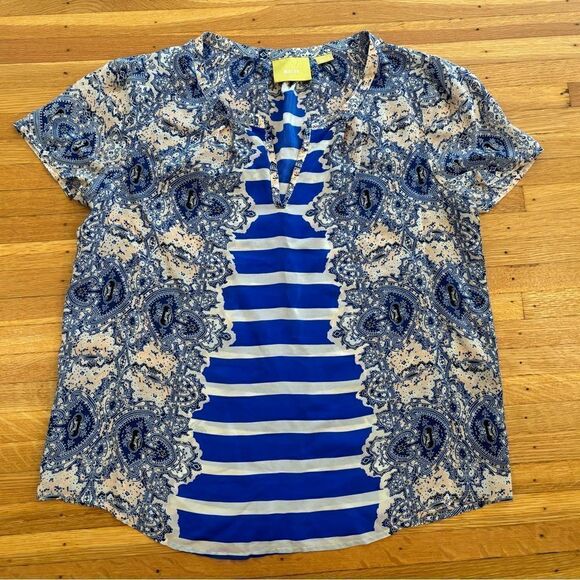 Maeve Anthropologie Archivist Silk Blouse - Picture 2 of 5